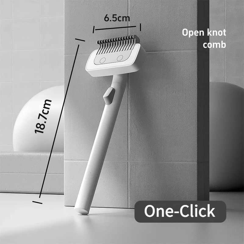 Professional Pet Grooming Brush - Detangling Comb for Cats Dogs Removes Loose Hair Shedding Anti-Mat Deshedder Tool M251208 - view 7