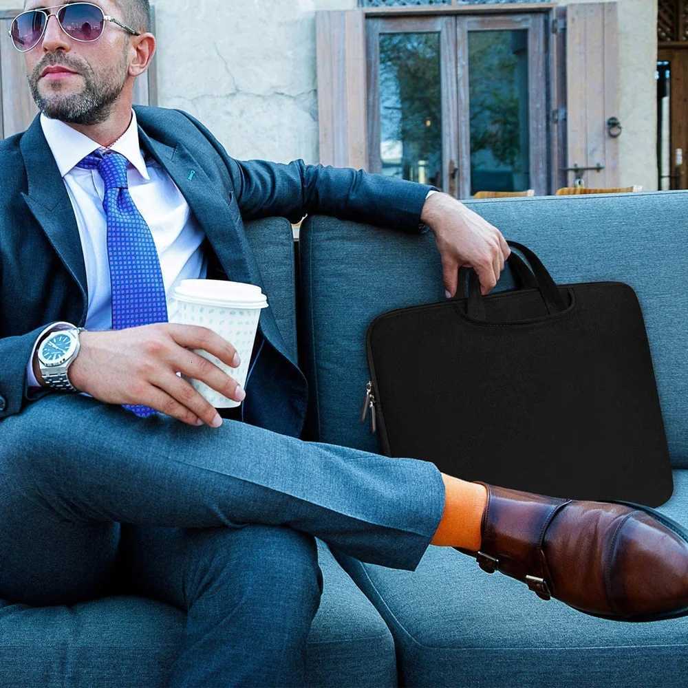 Soft Laptop Handbag 11/13/14/15 inch Notebook Carry Bag Computer Protective Case for Macbook Laptop Sleeve BriefcaseT251208