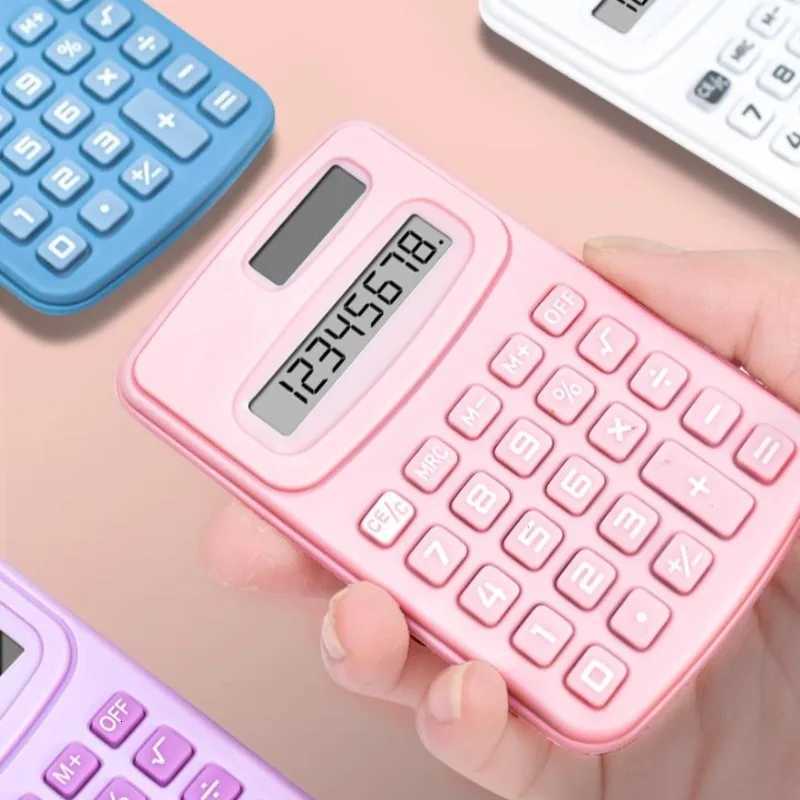 Solar Scientific Calcator Small Desktop Mini Calcators Large Display Cute Calcator Learning Auxiliary Portable Calcator H251208