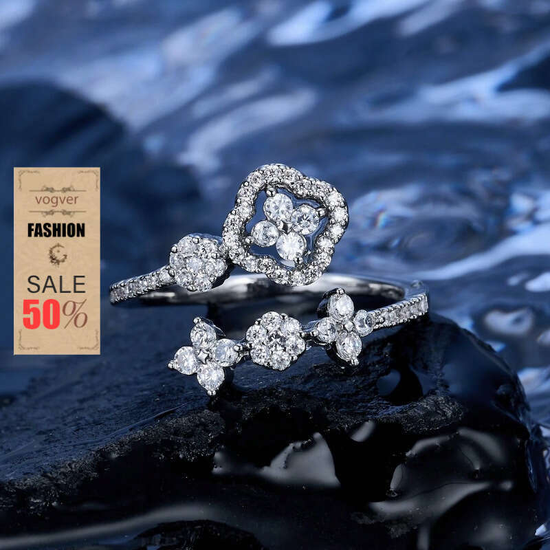 Ring For Women Designer Luxury Flower Women's Ring Trendy Fashion Personality Niche Exquisite Open Index Finger, Minimalist Style Jewelry
