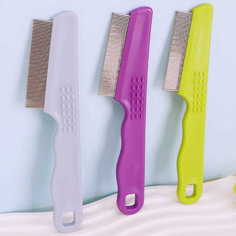 Dog Comb Dense Tooth Dogs Brush Double-row Flea Combs for Dogs Hair Cleaning Dog Grooming Massage Cat Brush M251208