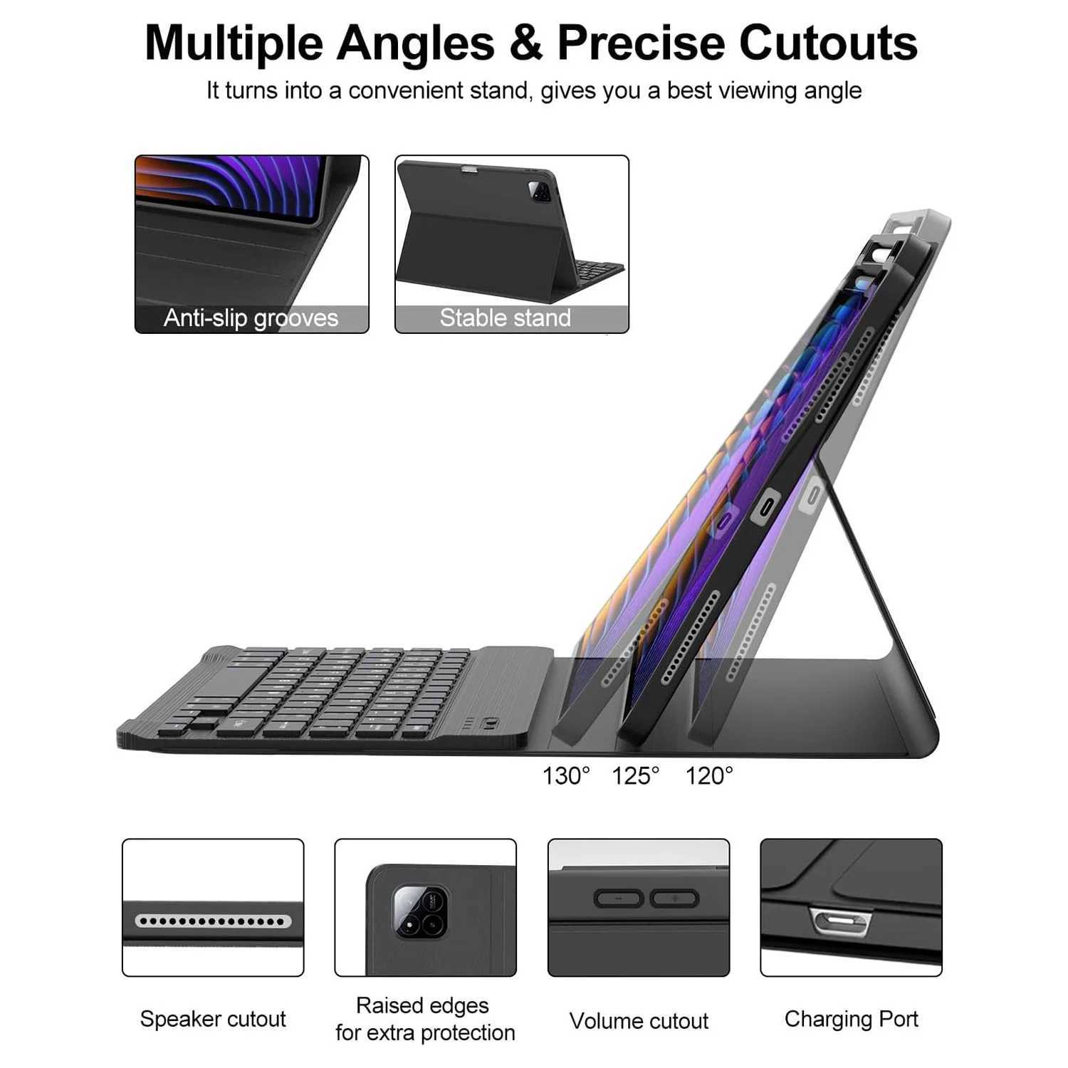 Keyboard Case For Pad 7 112-inch Keyboard Cover for Mi Pad 7 Pro 112-inch Tablet Case with Pencil Holder C251208