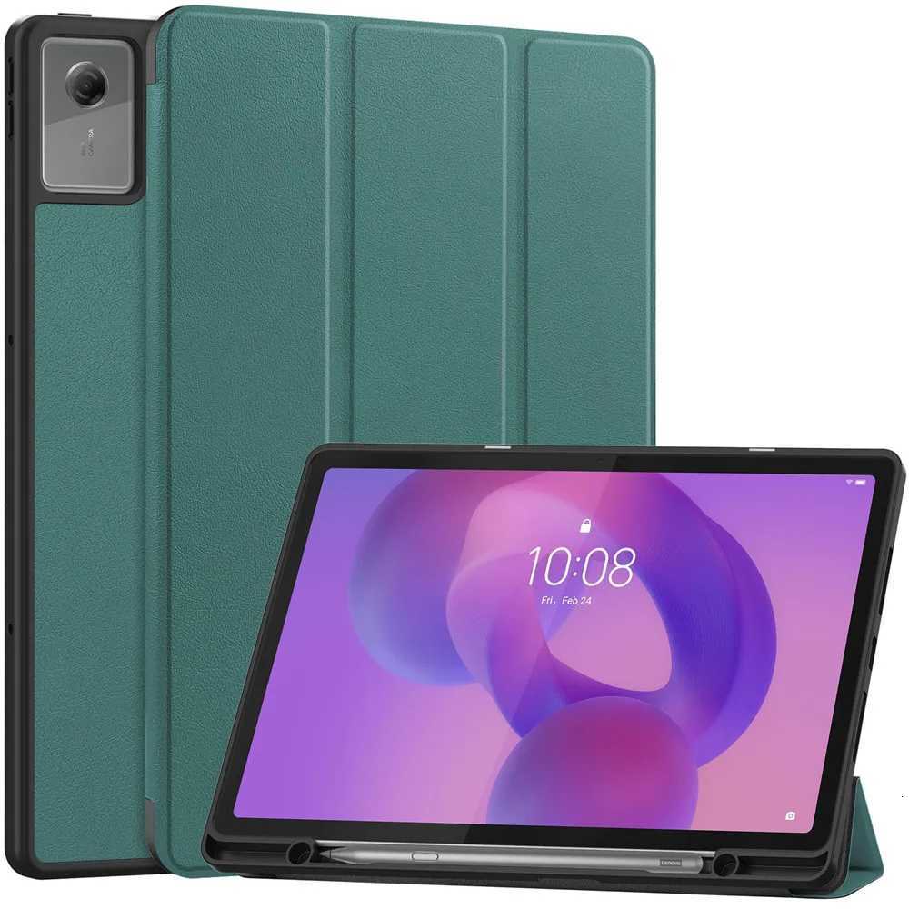For Idea Tab Plus 121 2025 Tablet Case With Pencil Holder PU Stand Smart Funde Xiaoxin Pad 121 TB365FC Cover C251208