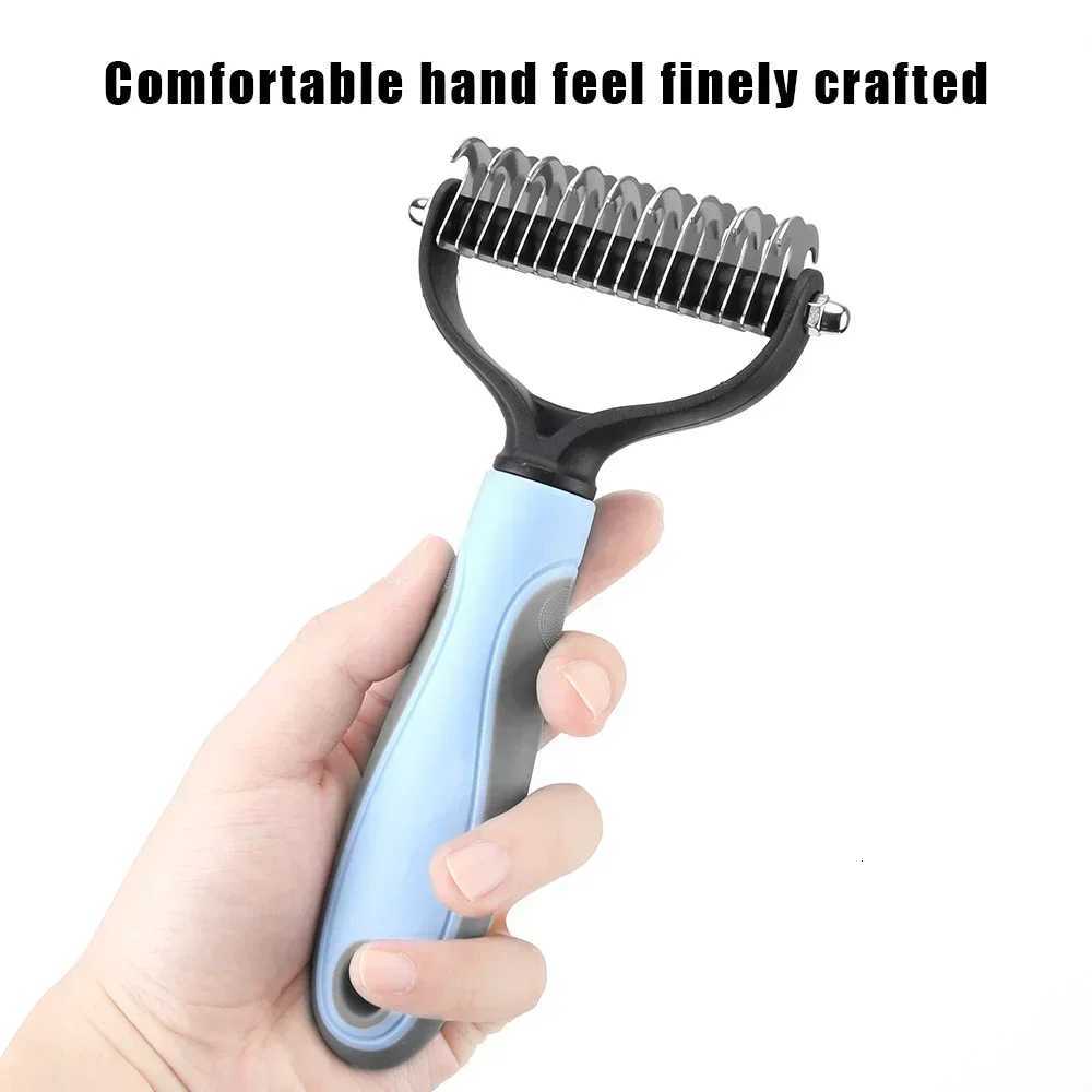 Brush Dogs Fur Trimming Pet Grooming Tool For Matted Long Hair Curly Pet Deshedding Cat Brush M251208 - view 6