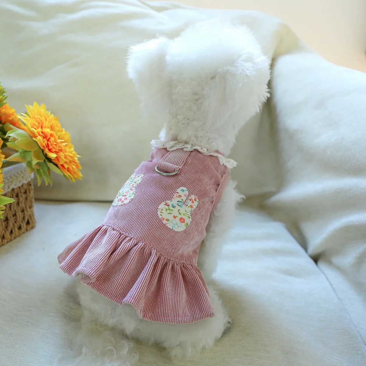 Spring Summer Pet Dog Dress Cat Princess Cute Dress Small Dog Cat Wedding Fashion Skirt Puppy Clothes Chihuahua Pet Costume M251208