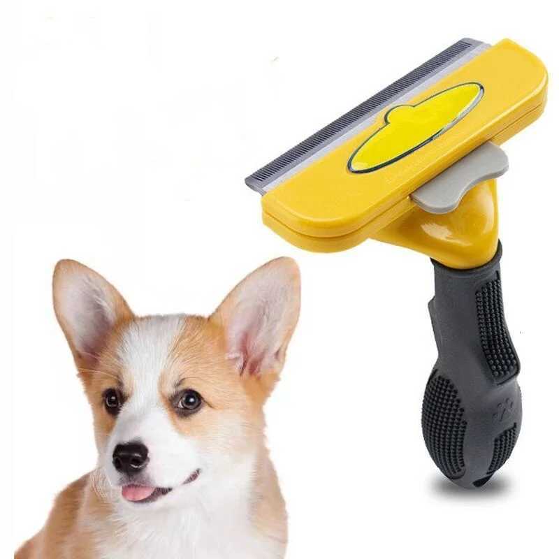 Pet Dog Comb Effective Removal Dog Hair Dog Massage Comb Long/short Tooth Pet Groom Tool Dog Hair Pet Product With FloatingBrush M251208 - view 6