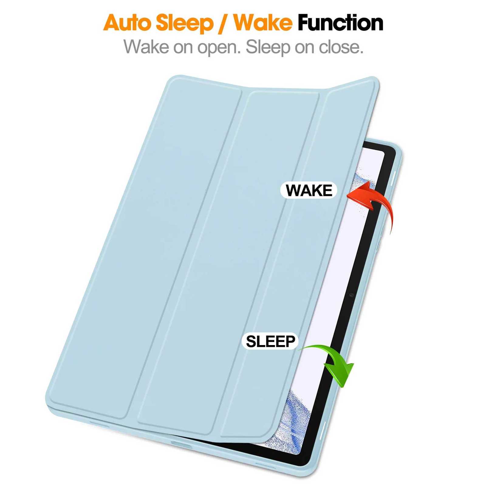 PU Smart Case for Galaxy Tab S11 tra 146 S8 S10 S9 tra 146 X910 X916 X918 S10 Lite FE 11 with S Pen Holder Cover C251208