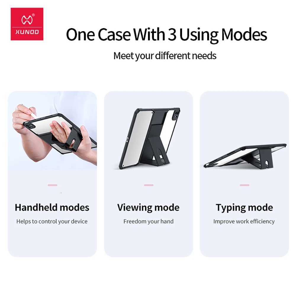 Xundd For iPad Pro 11 inch 13 inch Tablet Cover For iPad Air 11 13 Case with Folding Invisible Magnetic Bracket Holder Case C251208