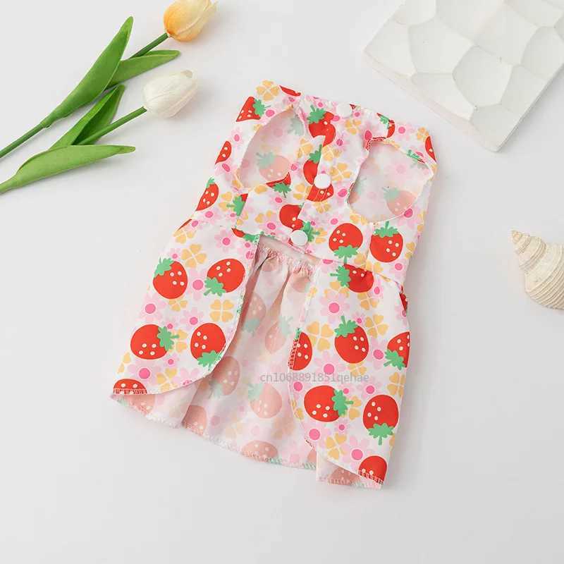 Small Dog Flower Princess Dress Kitty Teddy New Pet Clothes Cute Dog Skirt Summer Thin Pet Accessories Chihuahua Apparel M251208