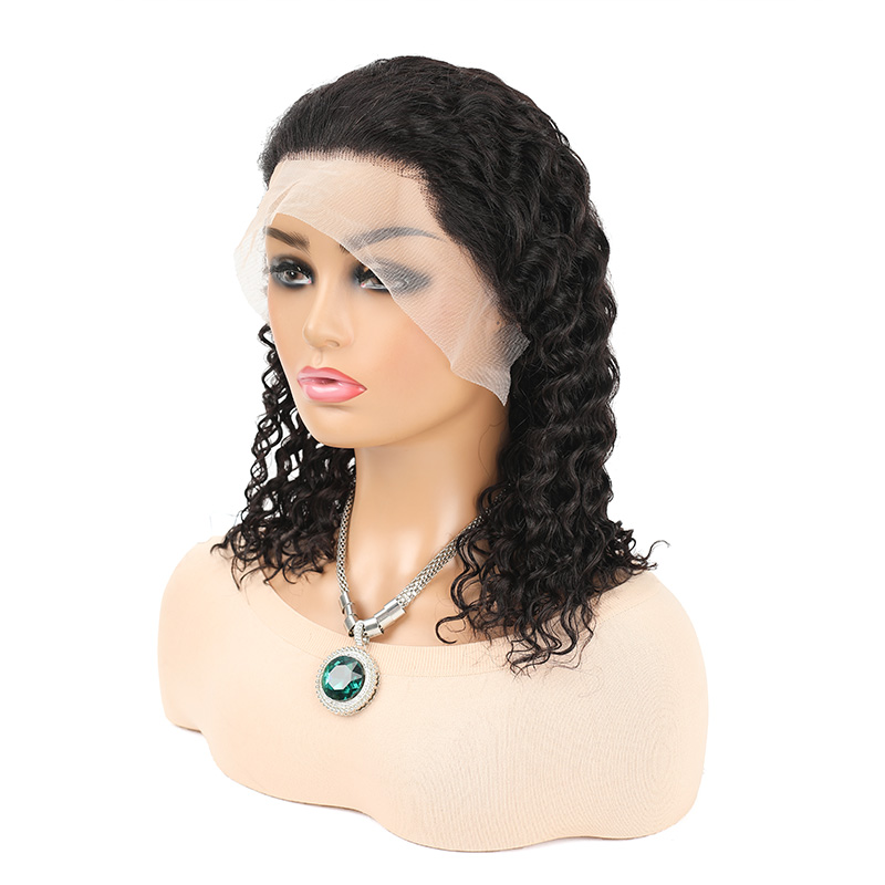 Luxury Curly Hairpiece Made From Real Human Hair with Realistic Texture Versatile Style Enhancer H2414-deep