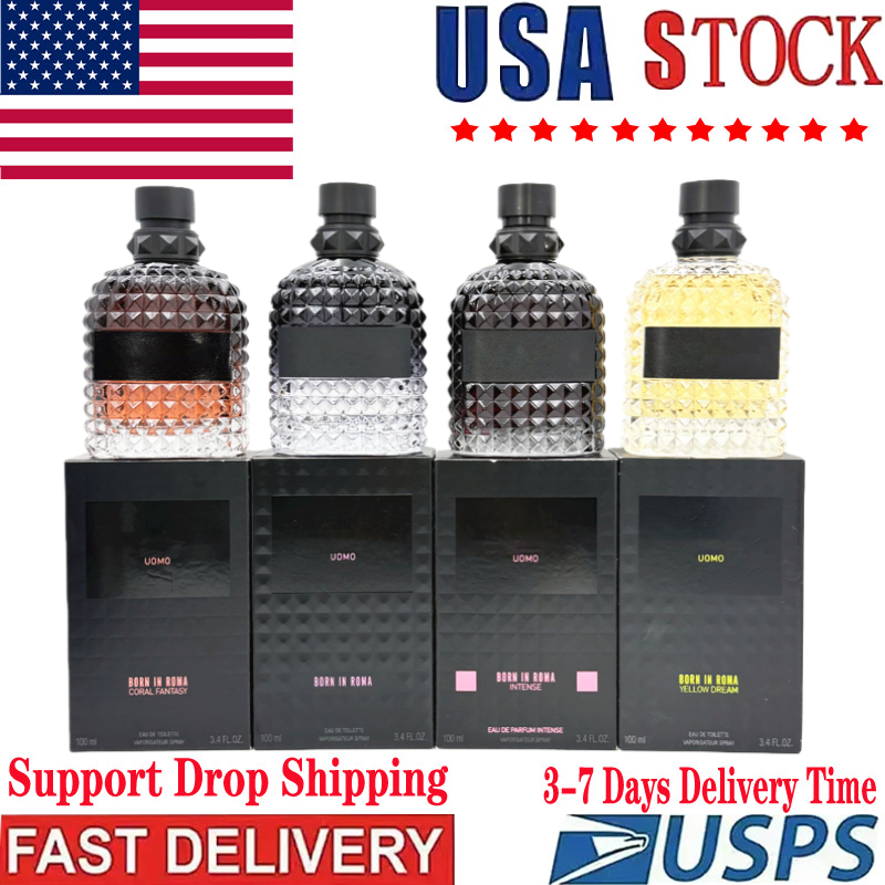 US Warehouse perfume Born in Roma EXTRADOSE&INTENSE&IVORY perfume women uomo&donna Perfume men Cologne Body Spray Fragrance 3-7 days fast delivery