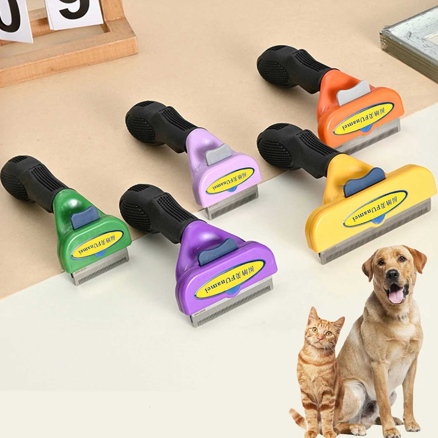 Dog Brush Grooming Accessories Pet Hair Knotting Remover Large Dogs Cat Short Long Hair Anti Lice Combs Cat Hair Care Supplies M251208 - view 1
