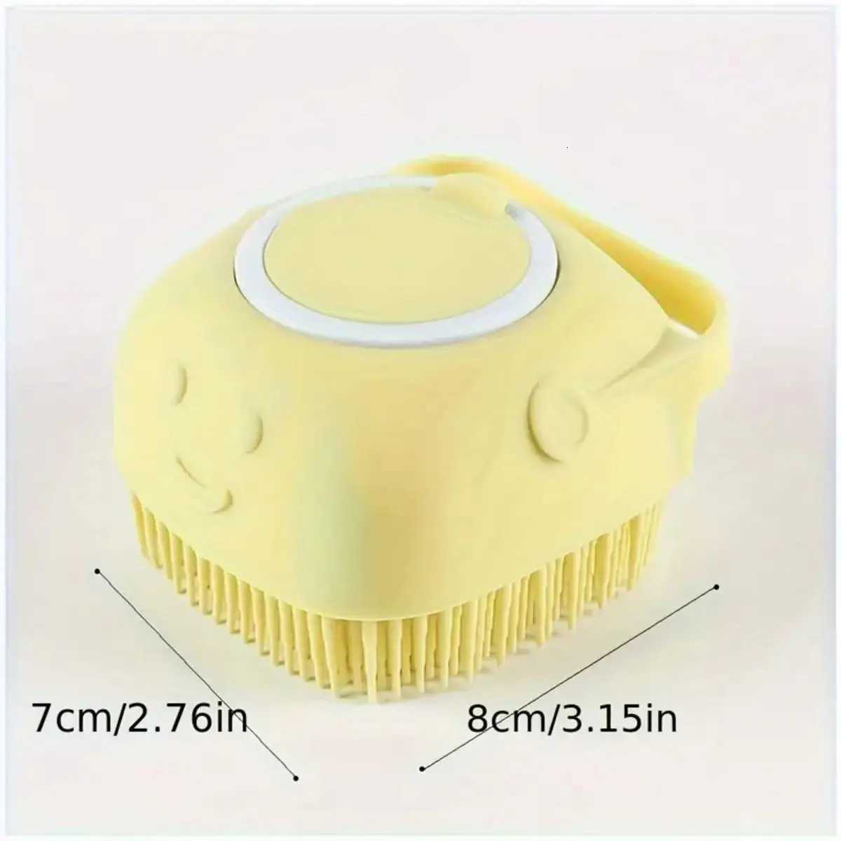 1pc Soft Silicone Dog Bath Brush - Gentle Massage with Shampoo Dispenser - Efficient Cat Grooming Brush for a Paws-itive Cleanin M251208 - view 7