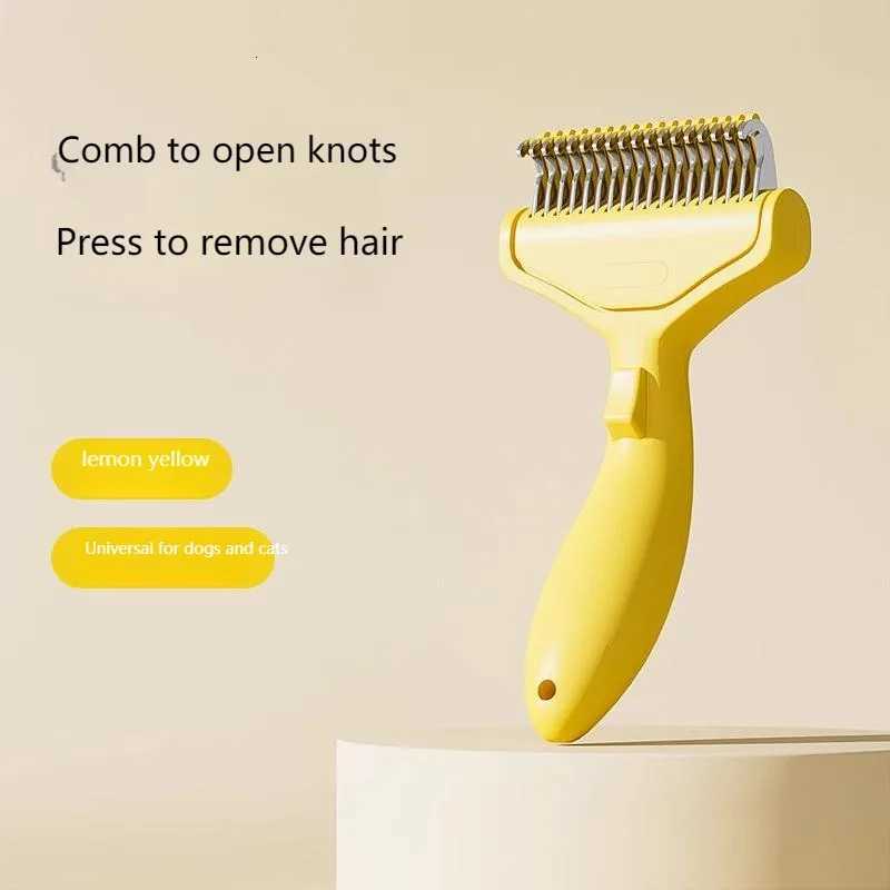 Pet Detangling Comb - Stainless Steel Grooming Tool for Cats Dogs Anti-Tangle Shedding Brush with Thinning Function M251208 - view 3