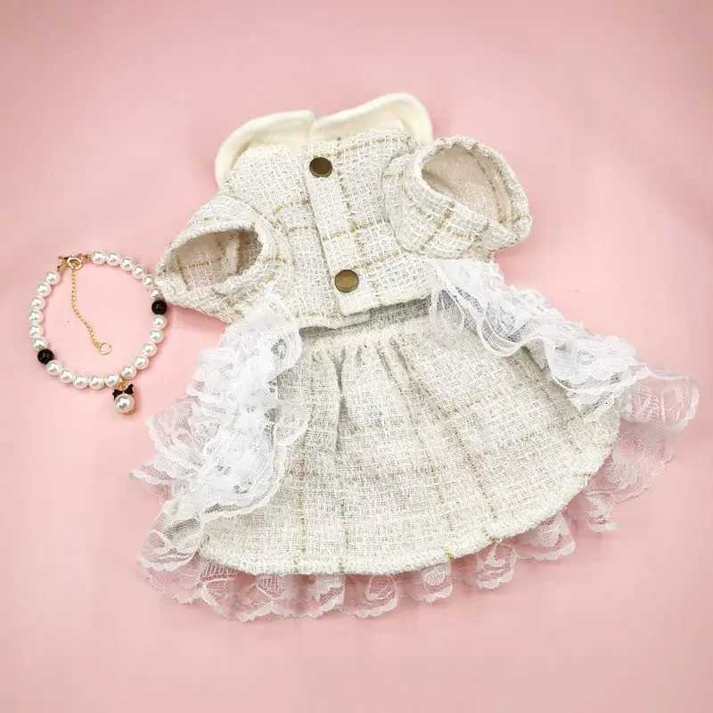 Pet Dog Dress Sweet Dog Princess Skirt Small Dog Cat Fashion Lace Shirt Skirt Spring Autumn Designer Clothes Poodle YorkiClothes M251208