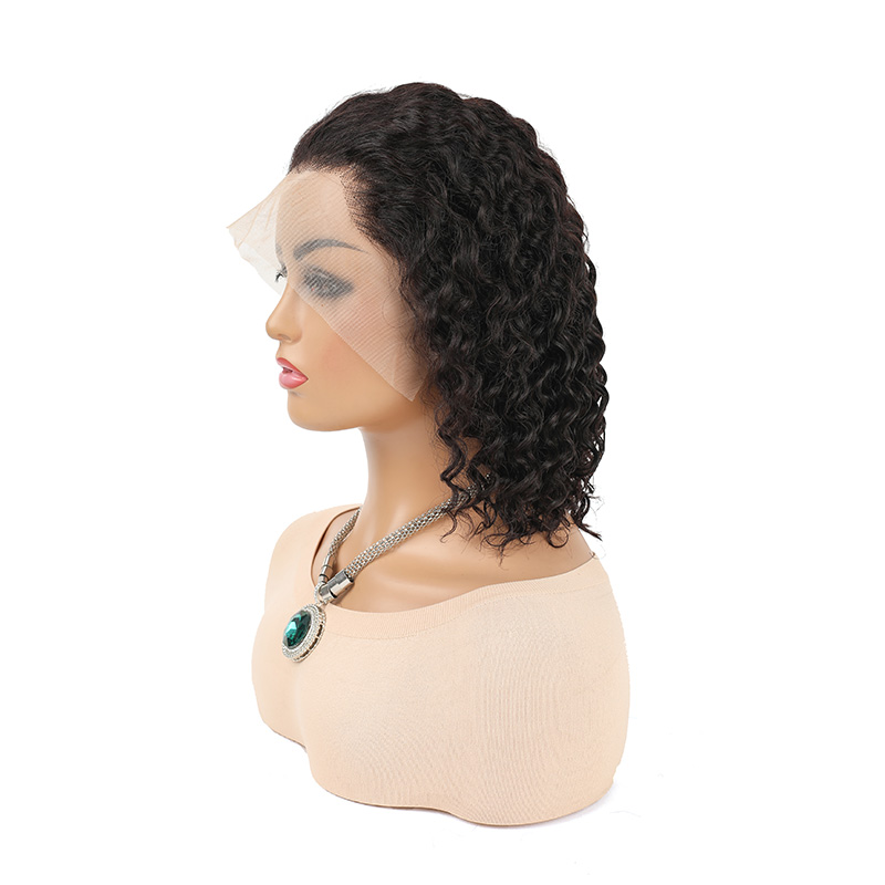Luxurious Curling Wig Using Authentic Human Hairs Versatile Hairstyle Solution for Various Outfits H2412-deep