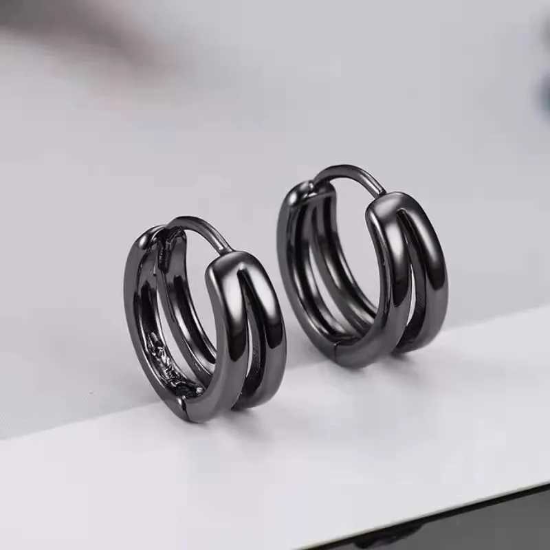 Doublelayer Small Hoop Earring For WomenMen Fashion Daily Jewelry J251208