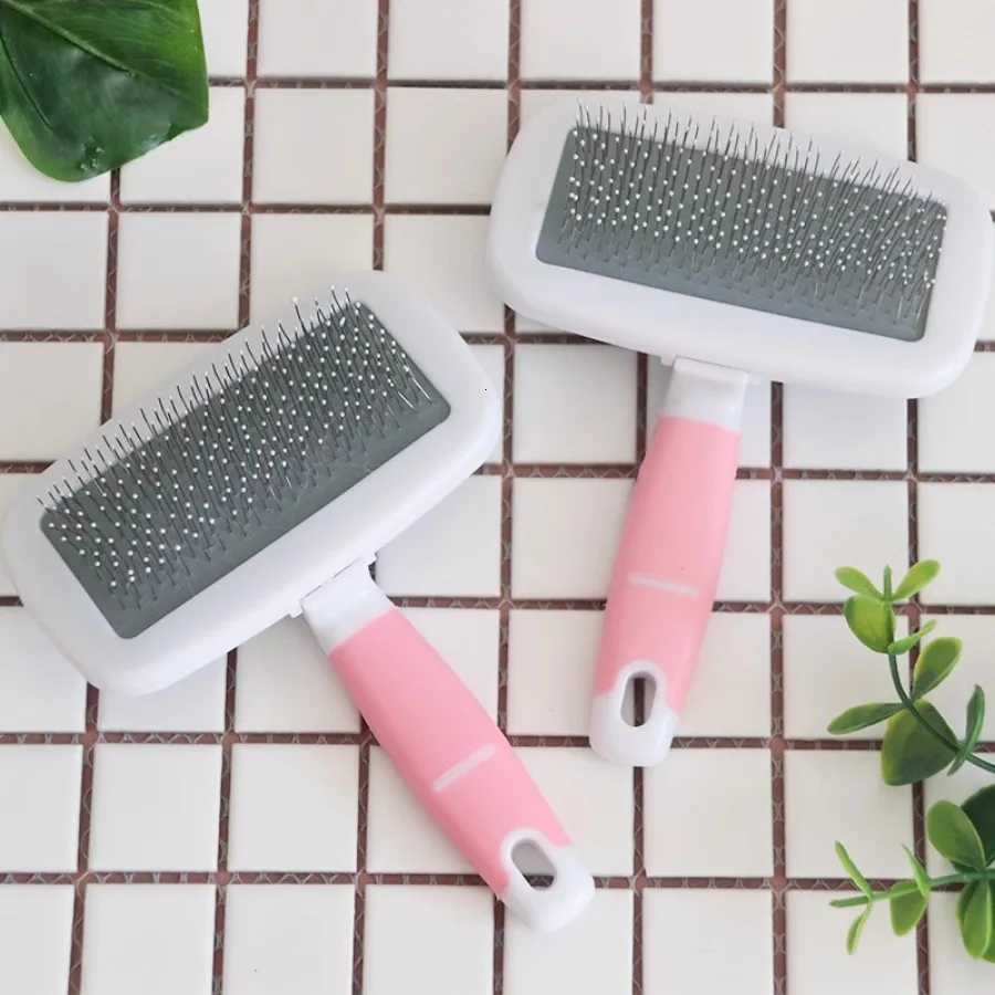 Pet Needle Combs With Non-Slip Handle Small Medium Dog Hair Brushes Hair Removal Knotting Comb Grooming Supplies For Dogs Cats M251208 - view 4
