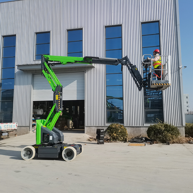 2025 Machinery New Arrival Articulating Boom Lifts Hydraulic Driving System Telescopic Arm Max 9m Aerial Lifting Platform