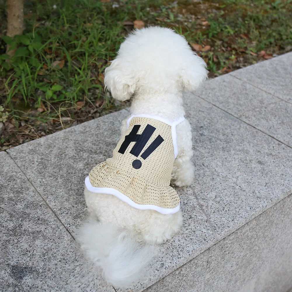 Cat and Dog Mesh Breathable Strap Skirt Pet Summer Cool Cute Simple Princess Skirt Teddy Bear Small Dog M251208