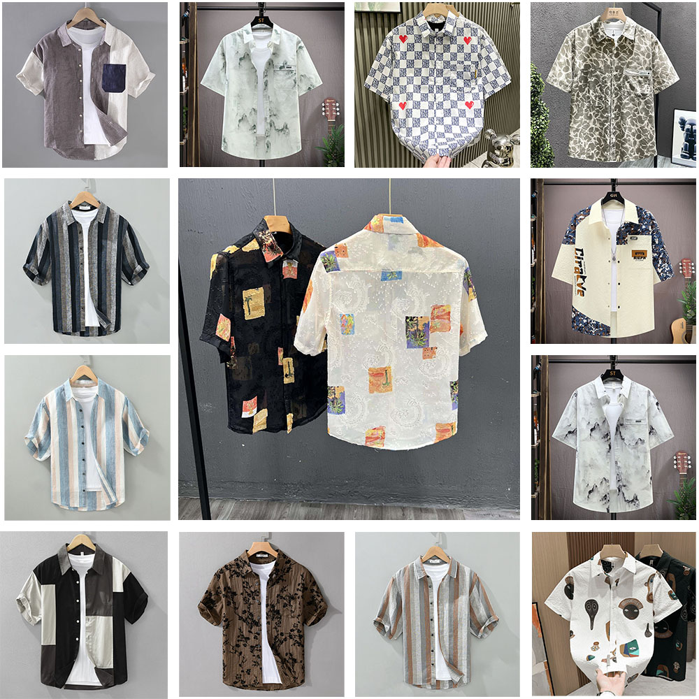 Summer men's thin short-sleeved shirt