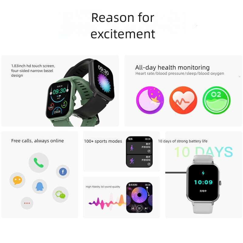 Famous Brand Hot Selling ZL CJ Smart Bluetooth Call Heart Rate Pressure Blood Oxygen Detection Outdoor Sports Watch