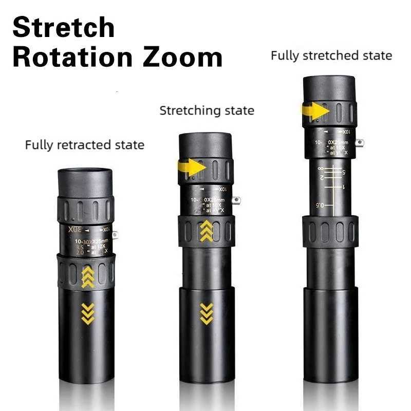 TINSOLNew 10-300X Scalable Long Range For Photography Portable Night Vision Zo Telescope For Travel Monocar Telescope C251208