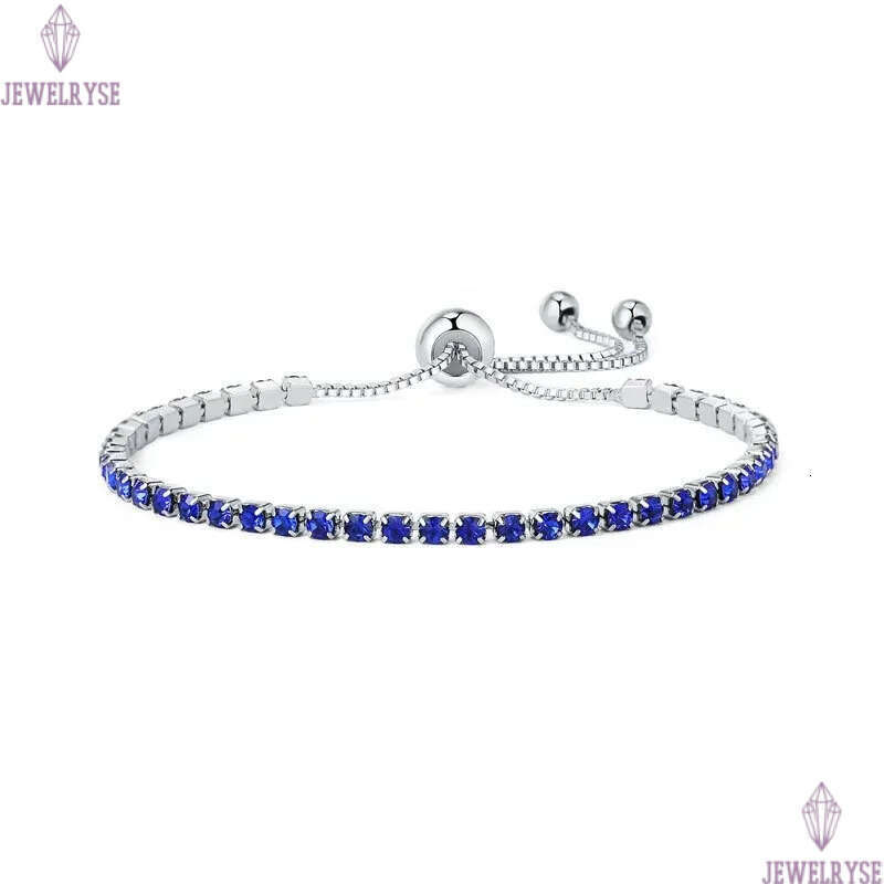 2.5mm diamond colorful tennis bracelet designer for woman round iced out chain mens bracelets black AAA zirconia silver chains man womens jewelry leng