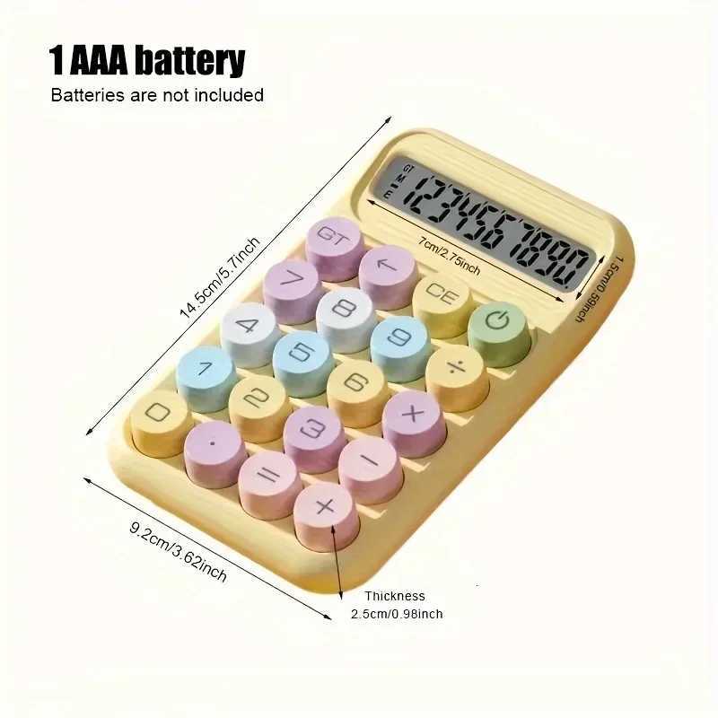 1PC new 819 high value small fresh calcator 10 digit dopamine calcator student off calcator H251208