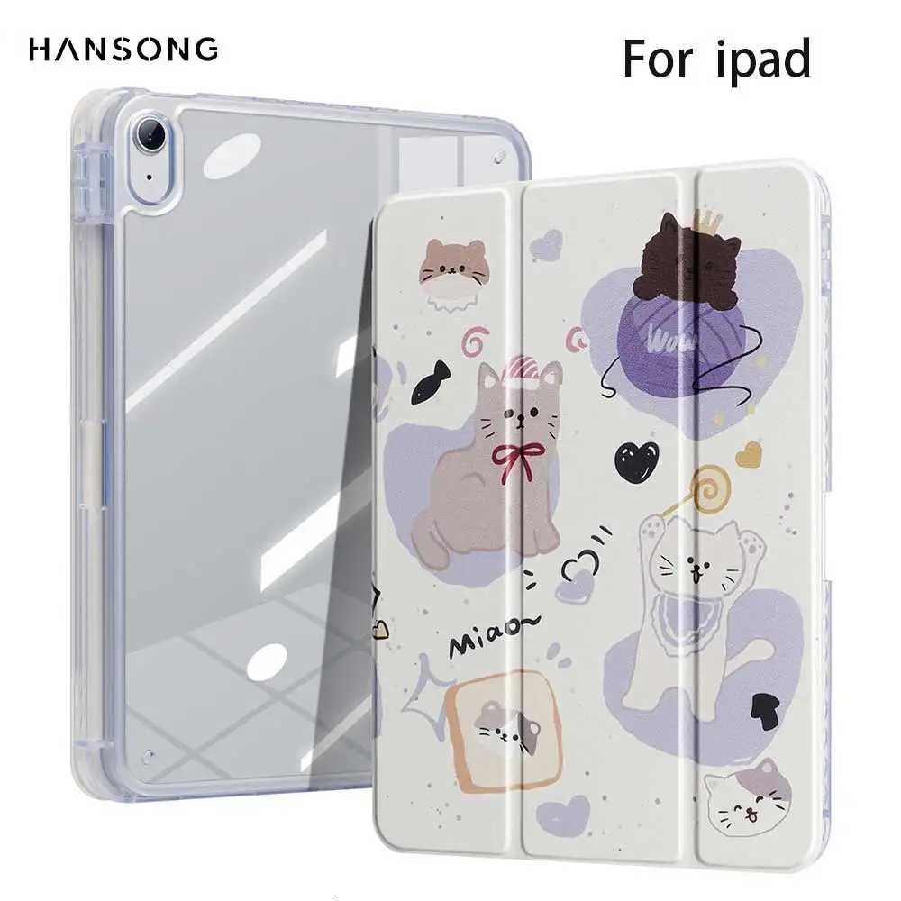 3-fold Case with Pencil Holder For 2025 iPad Air 11 Case iPad 10th Gen 11th A16 Cover Gen iPad Pro11 4 5 109in 129 M2 M3 M4 C251208