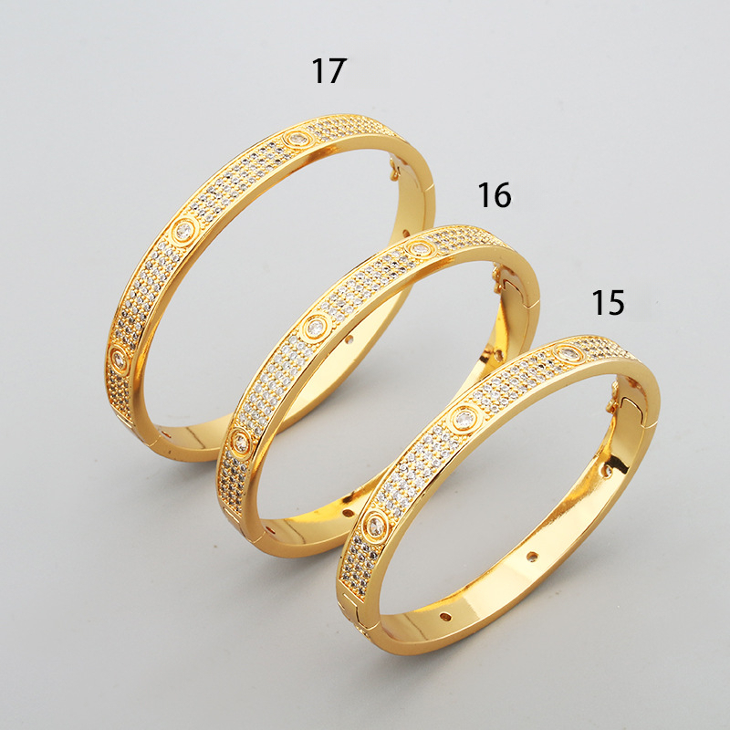 European And American Hot-Selling Round Diamond Star Bracelet For Women, Light Luxury Elegant Round Bracelet, Cross-Border Hot-Selling, Direct From Ma