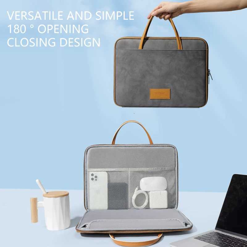 Laptop Bag Sleeve Case 133 156 14 16inch Shoulder Notebook For Macbook Air Pro M1 M2 Lenovo HP Dell Huawei handbag BriefcaseT251208