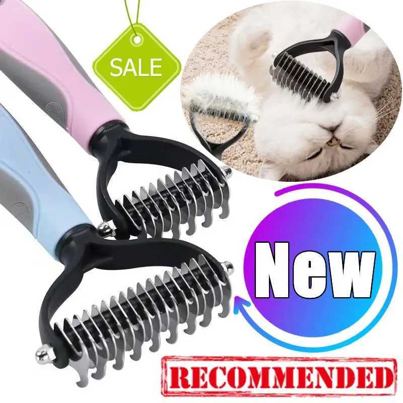 New Professional Pet Cat Hair Removal Comb Brush Dog Grooming Shedding Tools Puppy Hair Shedding Trimmer Pet Fur Trimming Combs M251208