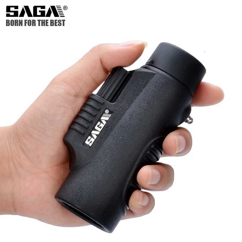 SAGA BAK4 8x32 10x42 Monocar Telescope HD Mini Monocar Outdoor Hunting Camping Scopes Phone C251208