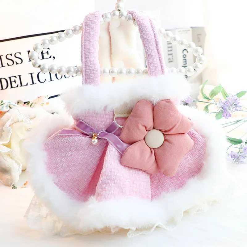 Warm Dog Autumn Winter Pet Dress Sweater Skirt Princess Cat Pet Maltese Teddy Dog Christmas Clothes M251208