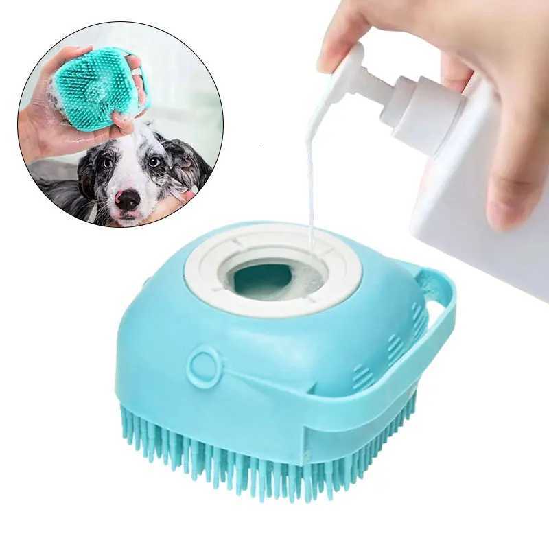 1pc Pet Dog Silicone Bath Brush Cleaning Care Bath Massage Brush Dog Brush Shampoo Massager Bath Brush Pet Supplies M251208 - view 3