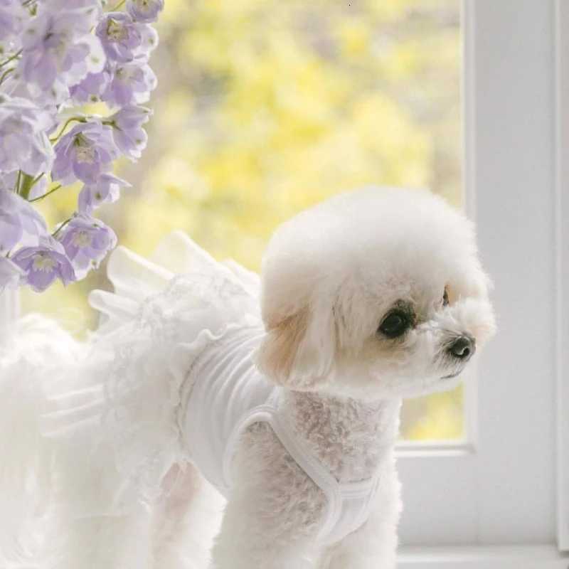 Pet Princess Dress Small Dog Thin Dress Pet Summer Halter Teddy Mesh Vest Bichon Solid Colour Skirt Fashionable Dog Clothes M251208