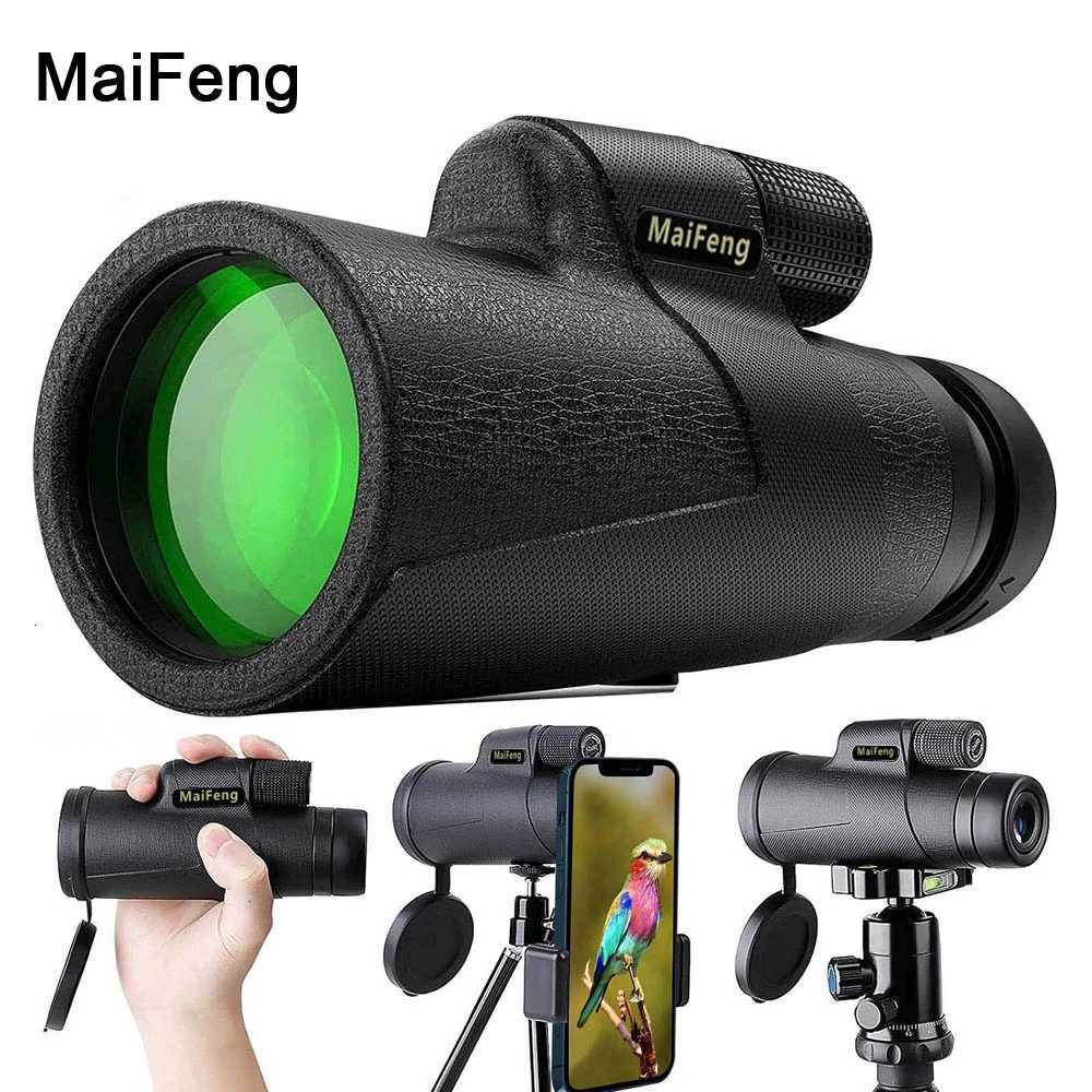 Powerf 12x42 Monocar Telescope HD Long Range Bino Bak4 Waterproof Bird Watching Optical Pocket Size For Camping C251208