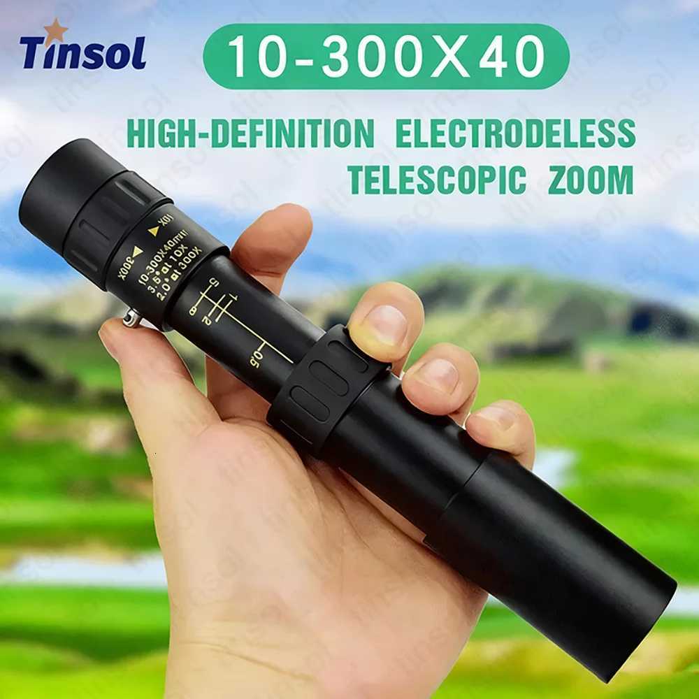 TINSOLNew 10-300X Scalable Long Range For Photography Portable Night Vision Zo Telescope For Travel Monocar Telescope C251208