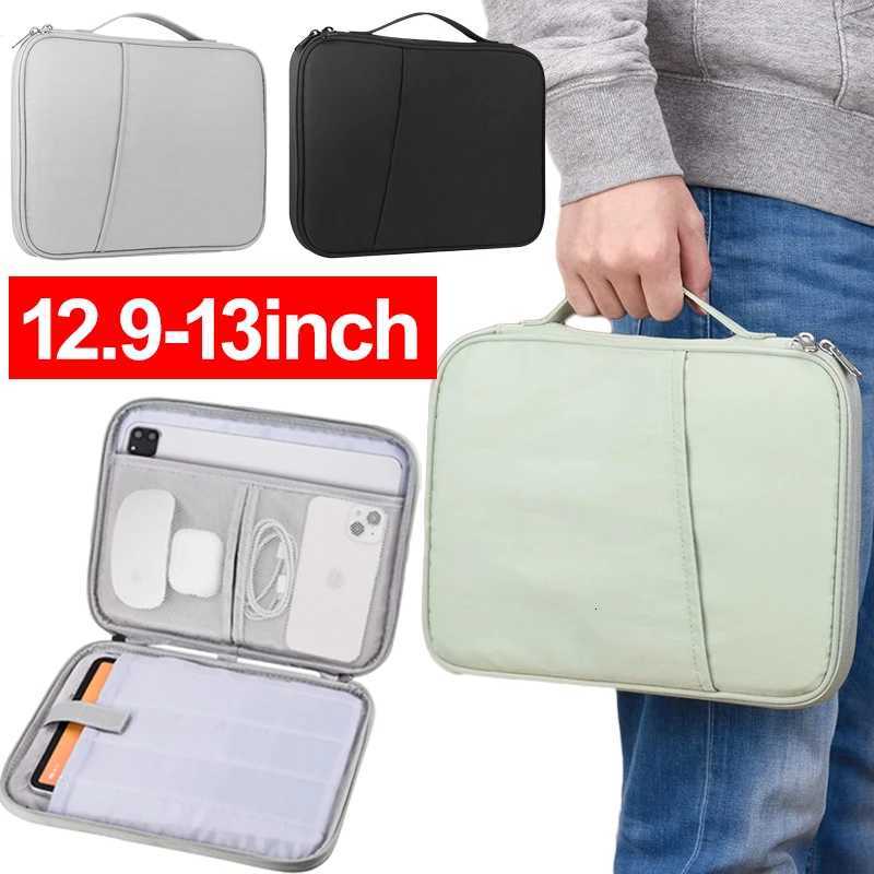 129-13 Inch Tablet Sleeve Case with Handle Protective Travel Bag for iPad Pro M4 iPad Air 13-inch M3/M2 Waterproof Cases BagT251208