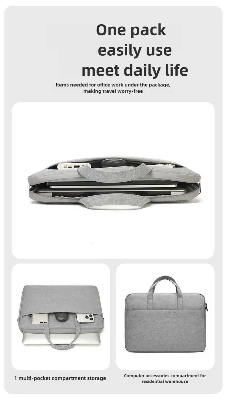 Laptop Bag Women 133 141 15 156 Office Notebook Sleeve Case Travel Computer Handbag Elegant Fashion for Macbook HP Dell PouchT251208