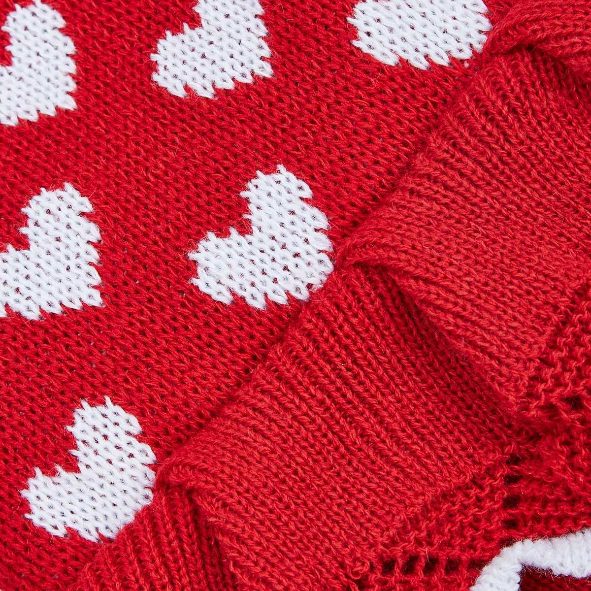 Dog Sweater Dog Heart Sweater Dress Warm Dog Sweaters Knitwear Vest Turtleneck Pullover Dog Coat for Small Medium Dogs Puppies M251208