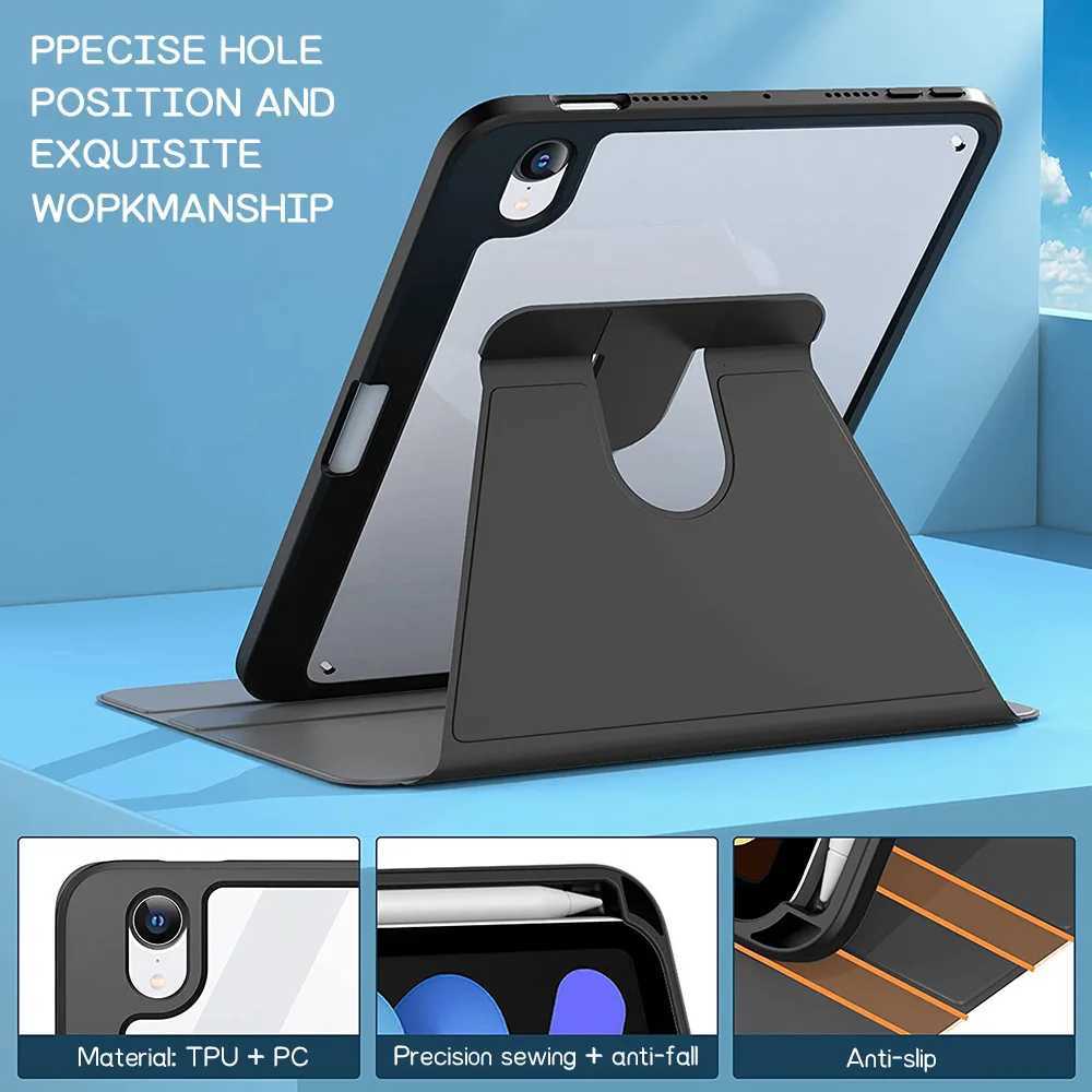 For iPad Air 5 4 10th 109 Case New iPad air 11 11th Pro 11 13 3 97 Cover 102 7th 8th 9th Gen 360 Rotation Shell Accessories C251208