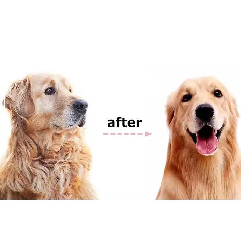 Professional Pet Deshedding Brush 2 Sided Dematting Dog And Cat Hair Remover Pet Hair Knot Cutter Dogs Grooming Shedding Supplie M251208 - view 4