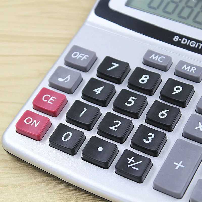 Calcator KK-800A Metal Desktop large font wide Calcator 8 A Business Cputer Off Supplies with Manufacturer Wholes H251208