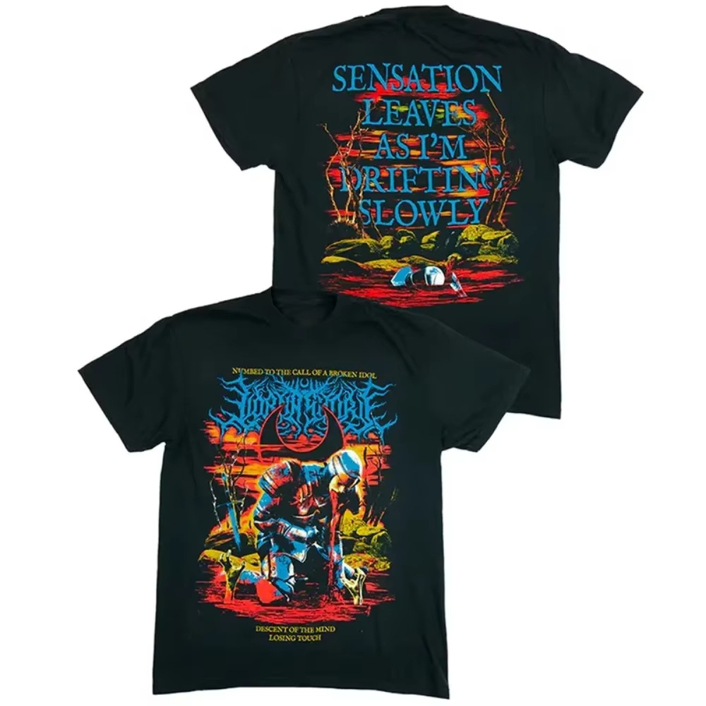 Men's T Shirts Tour Lorna Shore Unisex Classic Tee Men Women Summer Black Casual Crew Neck