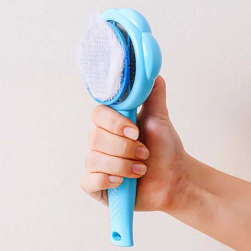 Dog Brush Self Cleaning Cat Brush Automatic Dogs Comb One Button Dog Grooming Massage Cat Brushes Pet Products M251208 - view 6