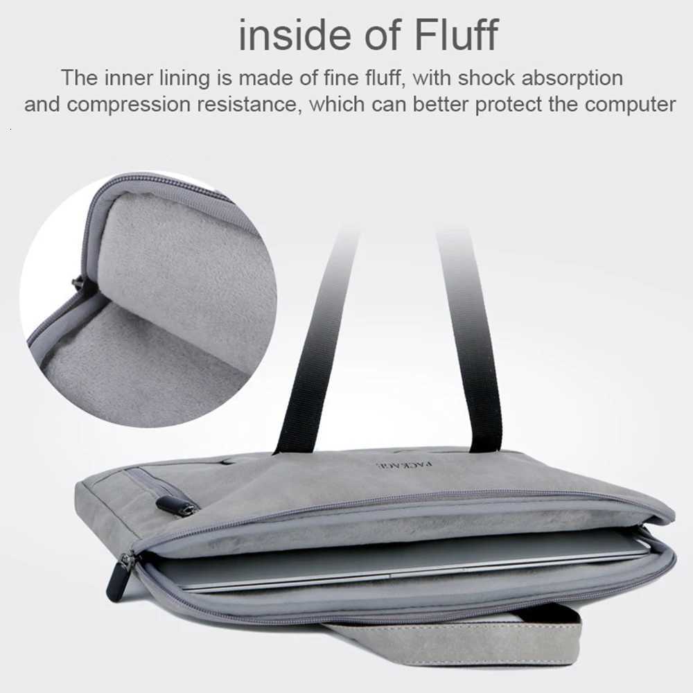 Laptop Bag 13 14 15 156 inch Handbag Women Notebook Bag For Macbook Air Pro 16 Case Xiaomi Asus PU Leather Luxury Computer BagT251208