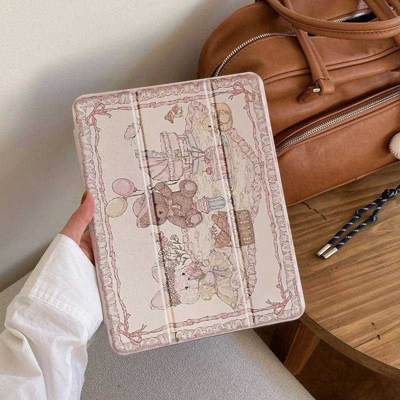 For 2025 iPad Air 11 Case iPad 10th Generation 11th A16 9th Cover Gen iPad Pro11 4 5 109in 129 M2 M3 M4 Pencil Holder Case C251208