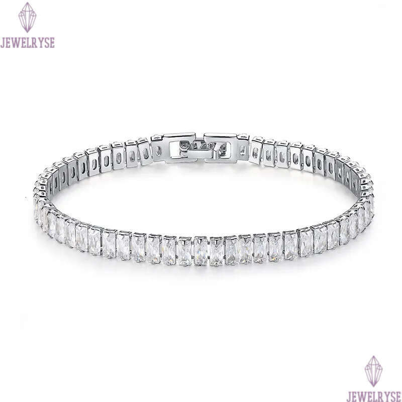 luxury diamond womens tennis bracelet designer jewlery white colordul zirconia square flower copper 18k gold silver bracelets bangles for women gift